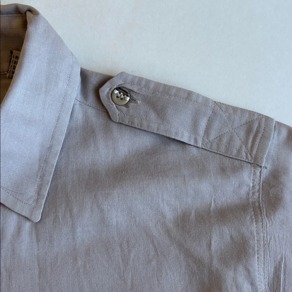 Vintage‎ 80’s Banana Republic Khaki Safari Short Sleeve Shirt Mens Size Small